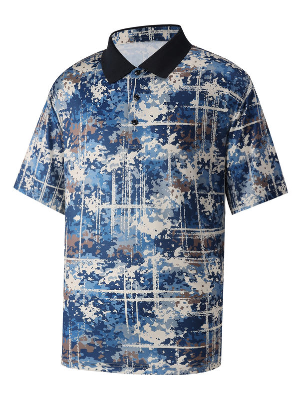 Zomer Jongeren Polo Shirts In Regelmatige Fit Camouflage Kleur 1364720504