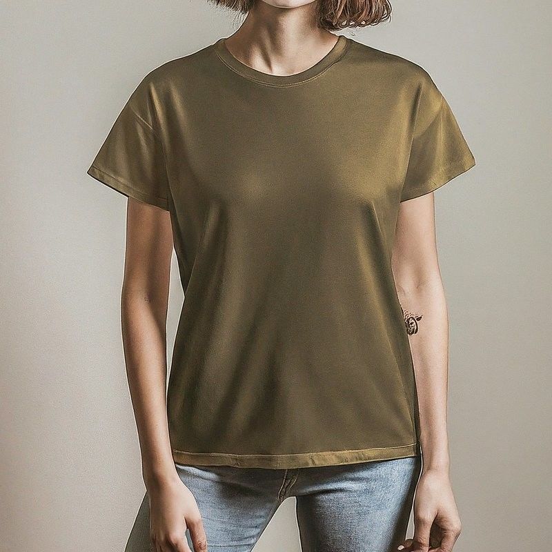 Vrouwen T-Shirt oversized huidvriendelijk 200gm S-6XL met O-Neck Collar