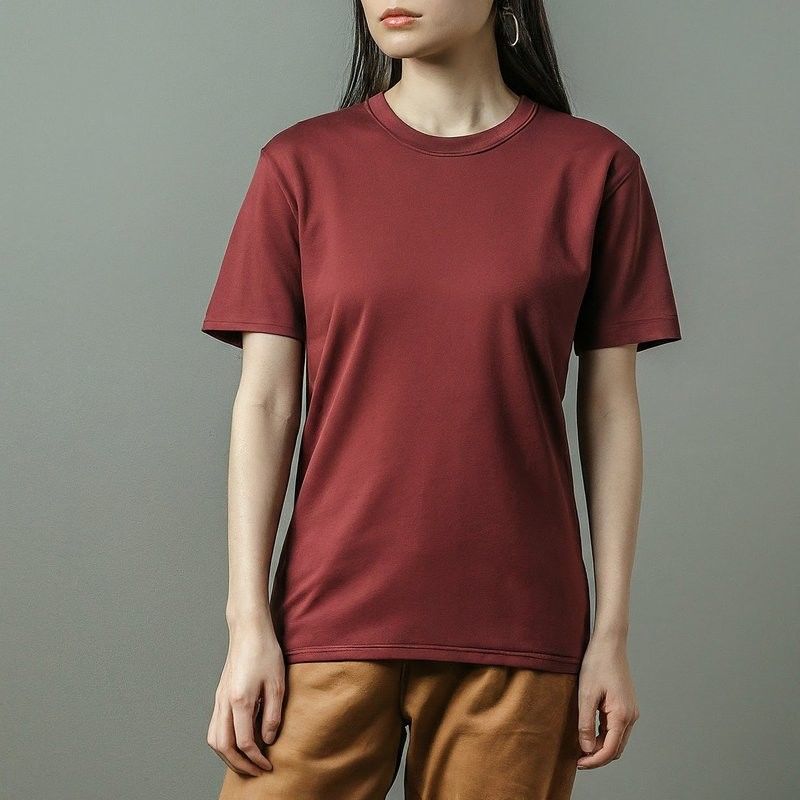 Gewone katoenen T-shirts voor vrouwen anti pilling 170-210 gram met korte mouw