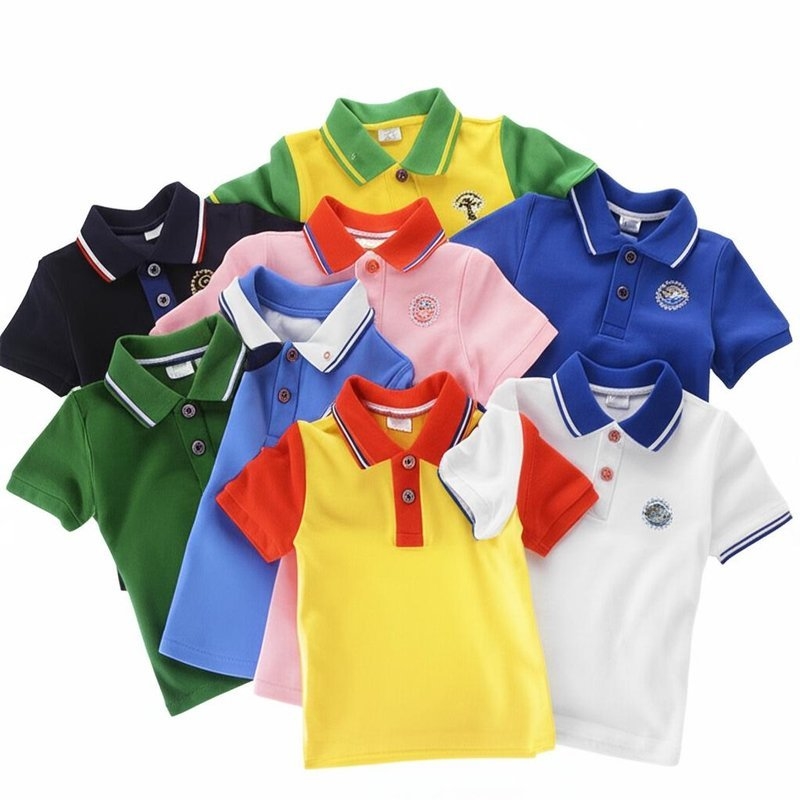 Kraagtype Kinder Poloshirts voor Kindergarderobe