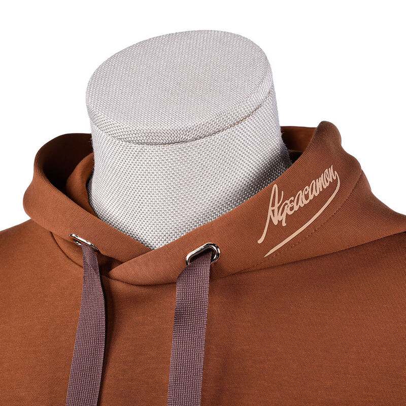 Hoge kwaliteit Hoodies voor mannen Organic Cotton Sweatshirt Bruin 400 Gsm Geweven Vintage Hoodies