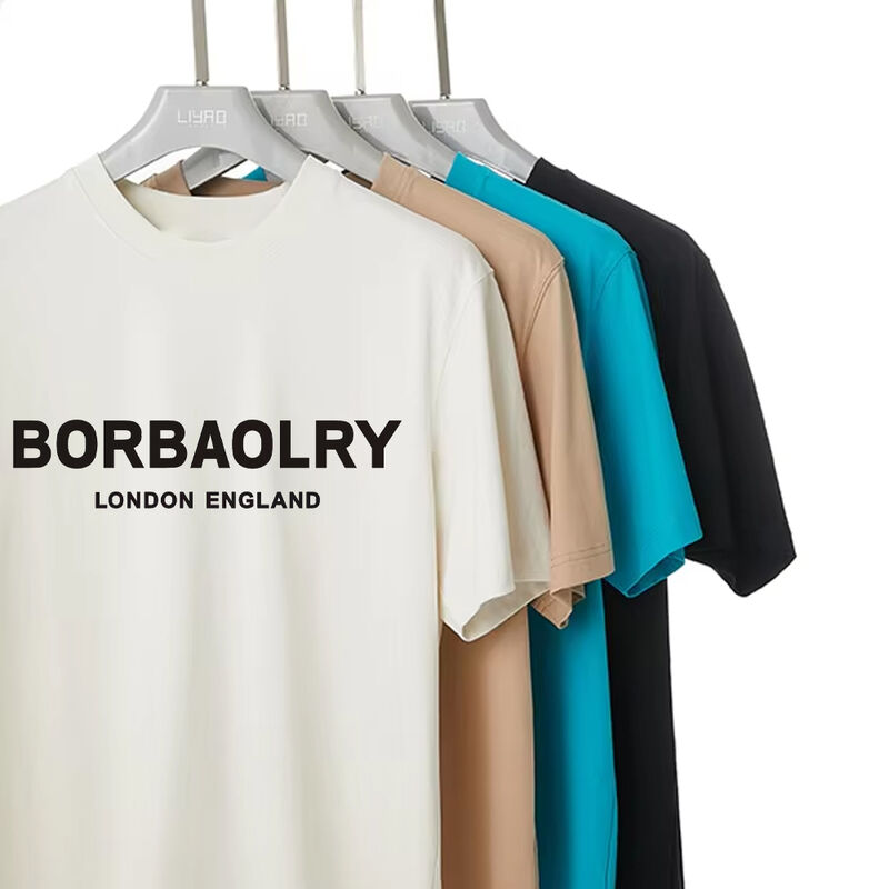 Groothandel Custom 170-210grams Hoog elastischheid Goede kwaliteit Gepersonaliseerde mannen T-shirt met logo