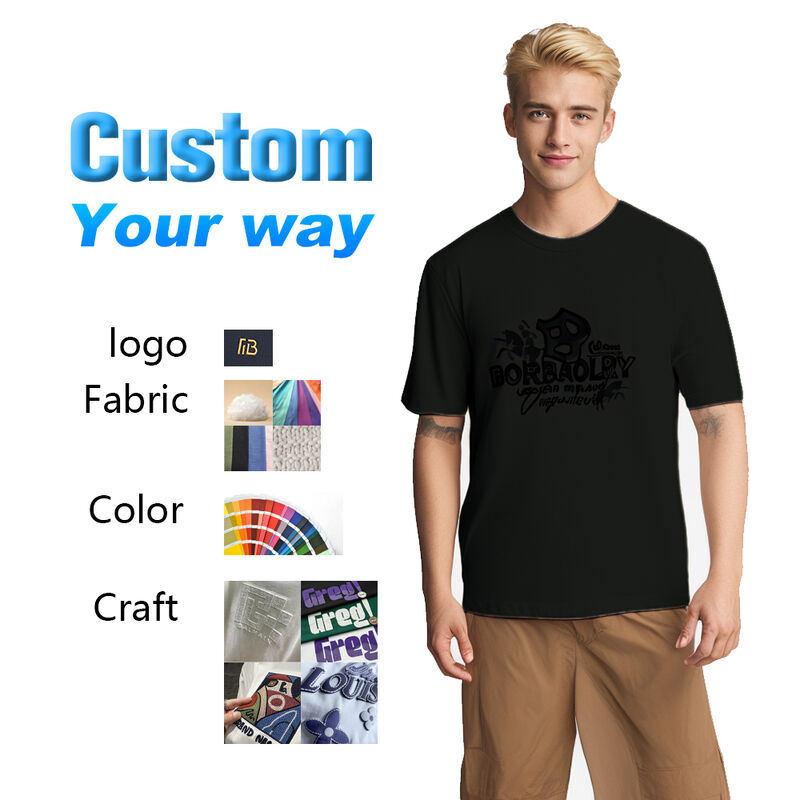 180g overhemden op voorraad Zomer Drukt 100% katoen Fitted Classic T-shirt Plus Size Mensen T-shirts