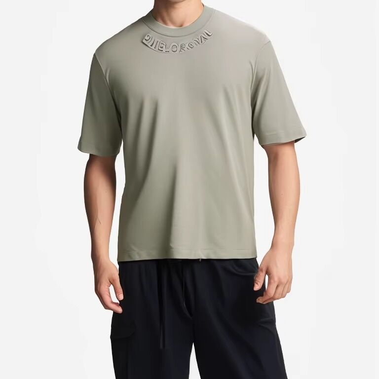 Nieuwe Stijl Custom Printbaar Logo Polyester Mesh Stof Sweatshirt Oversized Heren T-shirt