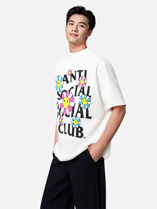 Nieuw oversize Unisex zomer Nieuw katoenen mannen ontwerper Casual grafische T-shirt gedrukt