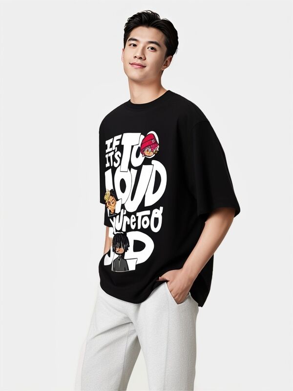 100% katoen oversized zuur gewassen mannen T-shirts Vintage Tee Custom Logo Kort Lang Lengte Klassiek halsband Zonnevervaagd Design