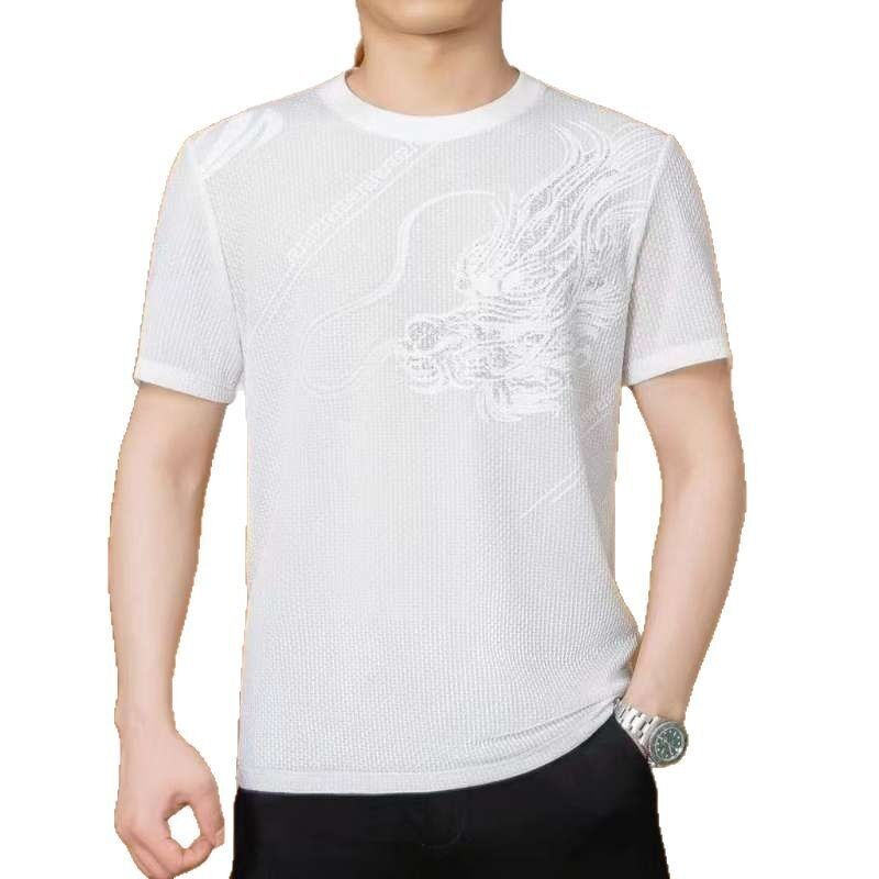 Fabriek direct breiwerk Crewneck Mens Breathable Short Sleeve Logo Golf T-shirts