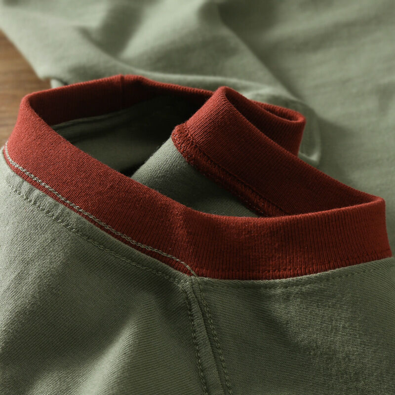 Fabrikant Groothandel Custom Color Block Stitching T-shirt Unisex Zwaargewicht Hoogwaardig Tweekleurig Patchwork T-shirt