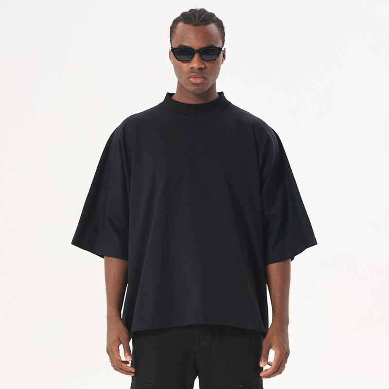 Kledingfabrikanten Custom 220 Gsm T-Shirt Zwaargewicht Naadloos T-Shirt Doos Gesneden T-Shirt