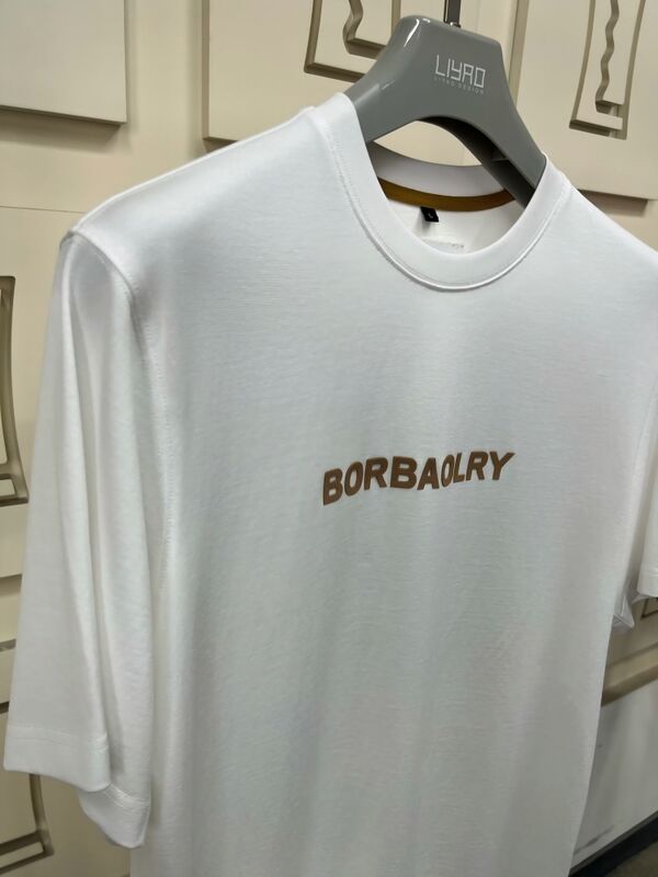 Heren T-shirt van hoge kwaliteit met normale pasvorm en korte mouwen, met op maat gemaakt logo gedrukt met DTG-technologie