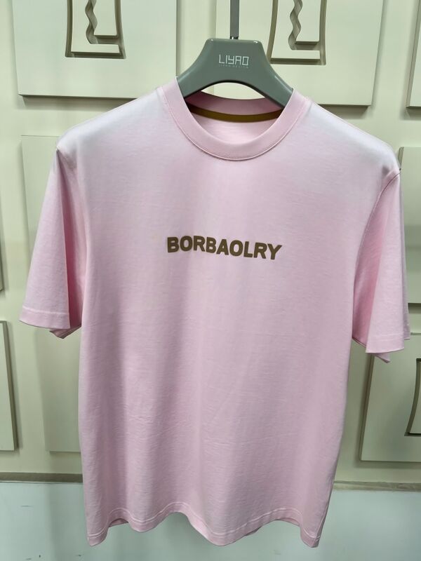 Heren T-shirt van hoge kwaliteit met normale pasvorm en korte mouwen, met op maat gemaakt logo gedrukt met DTG-technologie