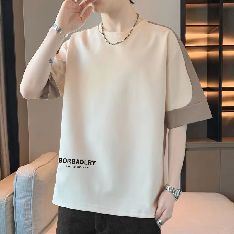 Fabrieksverkoop T-Shirt Man T-Shirt gemaakt 220 gram Oversized Fit Support Logo Customized Boxy T-Shirt