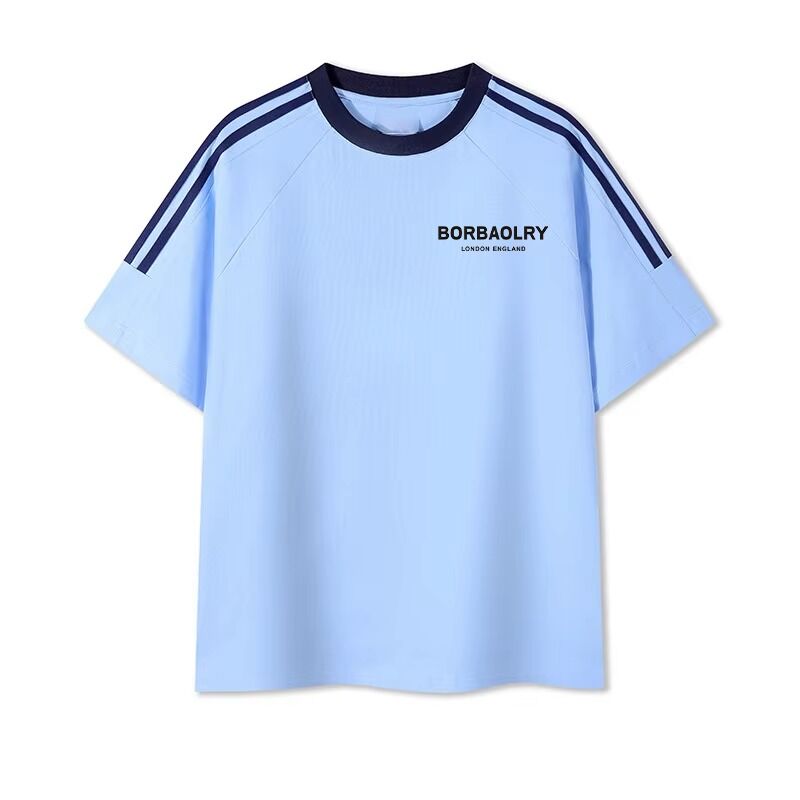 Heren O-hals Regular Gebreid Geverfd Katoenen T-shirts Comfortabel Heren Blend Print Sweet Shirt voor Mannen