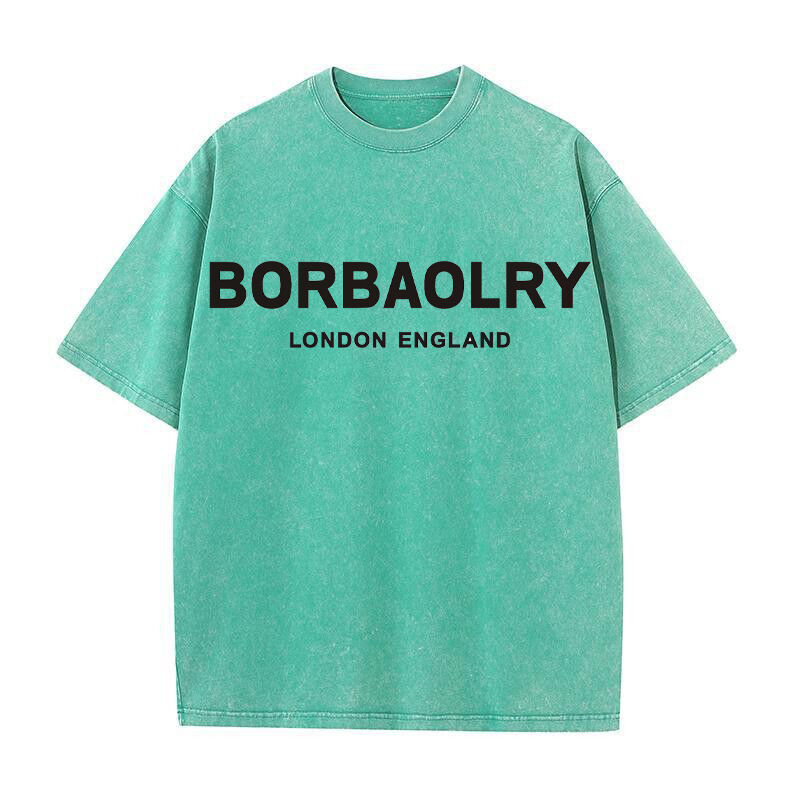 Custom Boxy Heavyweight 280g Dikke overgrote trui mannen Vintage nood Acid Wash T-shirt t-shirt T-shirts