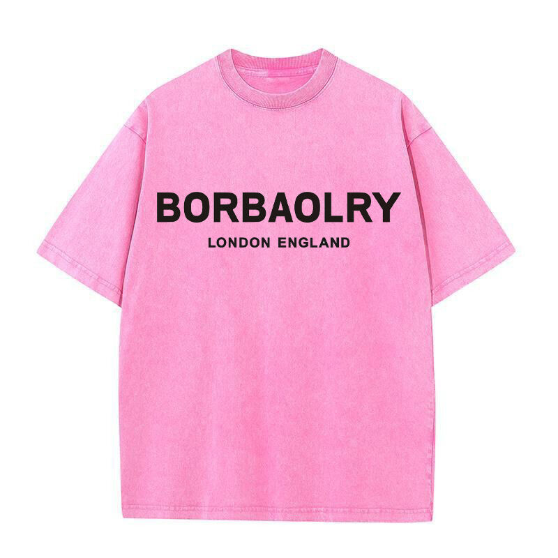 Custom Boxy Heavyweight 280g Dikke overgrote trui mannen Vintage nood Acid Wash T-shirt t-shirt T-shirts