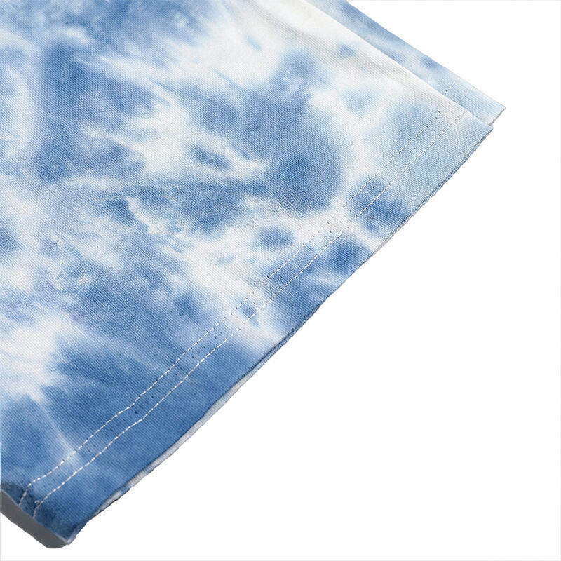 Nieuwe Mode Heren Hoge Kwaliteit INS O-hals T-shirt Oversized Katoen Tie Dye Custom Heavyweight Streetwear