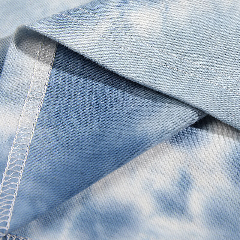 Nieuwe Mode Heren Hoge Kwaliteit INS O-hals T-shirt Oversized Katoen Tie Dye Custom Heavyweight Streetwear