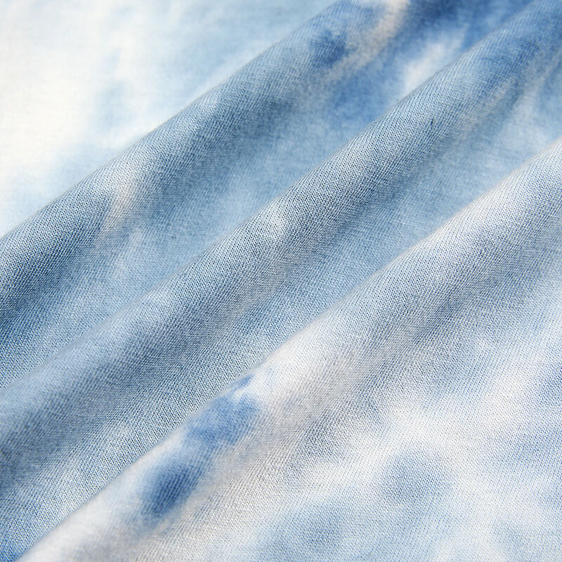 Nieuwe Mode Heren Hoge Kwaliteit INS O-hals T-shirt Oversized Katoen Tie Dye Custom Heavyweight Streetwear