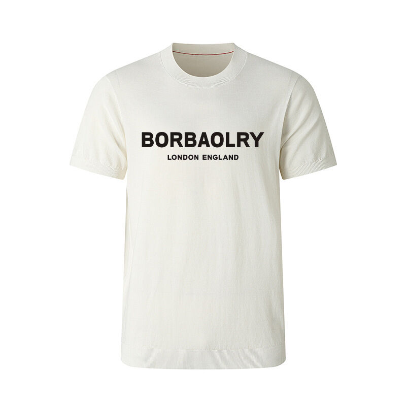 Groothandel Mensen Gym Run Quick Dry T-shirt Custom Print Plain Blank Sport Formele gebreide stijl