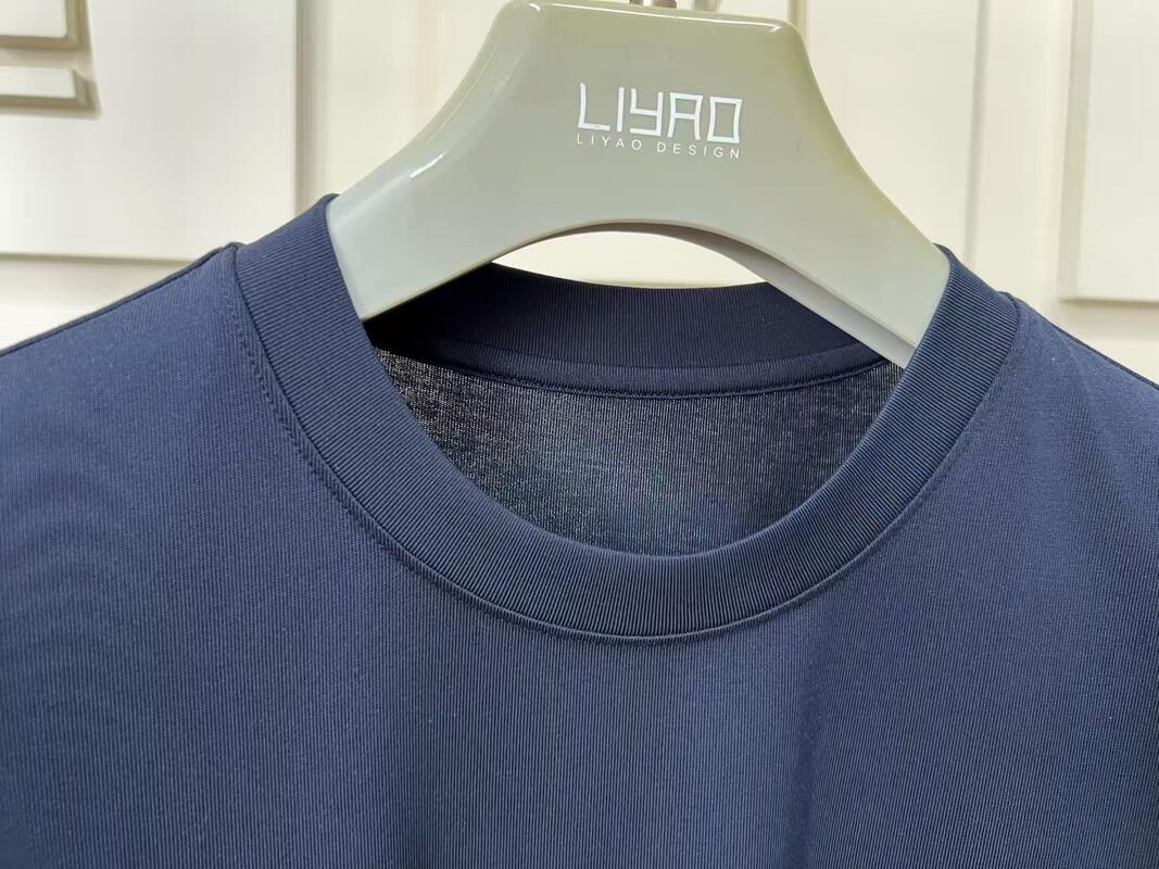 Mensen Solid Color Cotton Crew Neck Short - Sleeve Cotton T-shirts Factory ODM Mensen Short Sleeve T-shirt