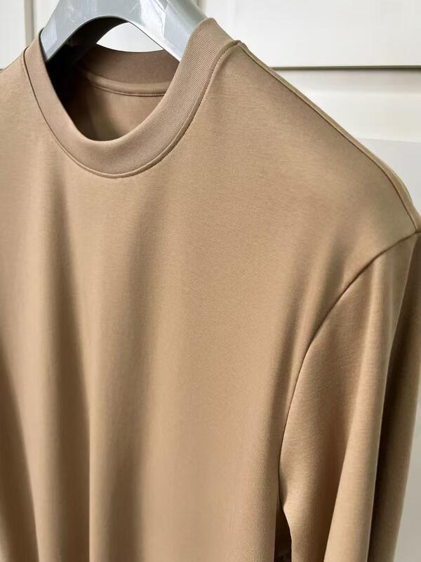 Mensen Solid Color Cotton Crew Neck Short - Sleeve Cotton T-shirts Factory ODM Mensen Short Sleeve T-shirt