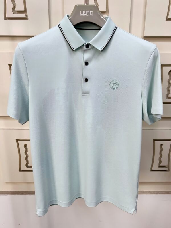 Luxe Heren Poloshirts | Minimalistisch Ontwerp met Contrastkraag, Hoogwaardig Afgewerkte Heren T-shirt Professionele T-shirt Fabriek