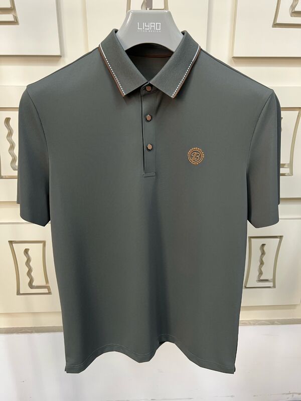 Luxe Heren Poloshirts | Minimalistisch Ontwerp met Contrastkraag, Hoogwaardig Afgewerkte Heren T-shirt Professionele T-shirt Fabriek