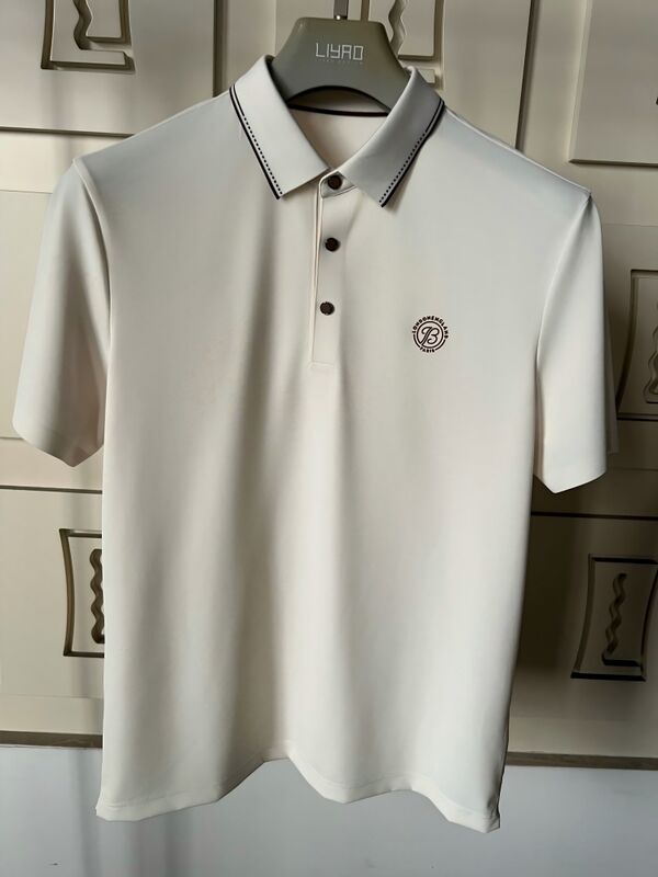 Luxe Heren Poloshirts | Minimalistisch Ontwerp met Contrastkraag, Hoogwaardig Afgewerkte Heren T-shirt Professionele T-shirt Fabriek