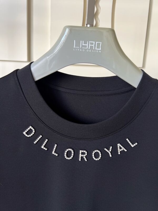 Crew Neck T-shirts Rhinestone Logo & Graphic Design Jersey Mensen T-shirt OEM/ODM Productie