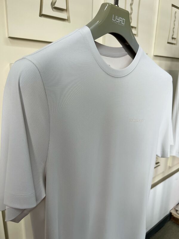 Heren Sportkleding Lichtgrijs Kort - Mouw Top & Broek, Adembaar & Comfortabel T-shirt voor Mannen