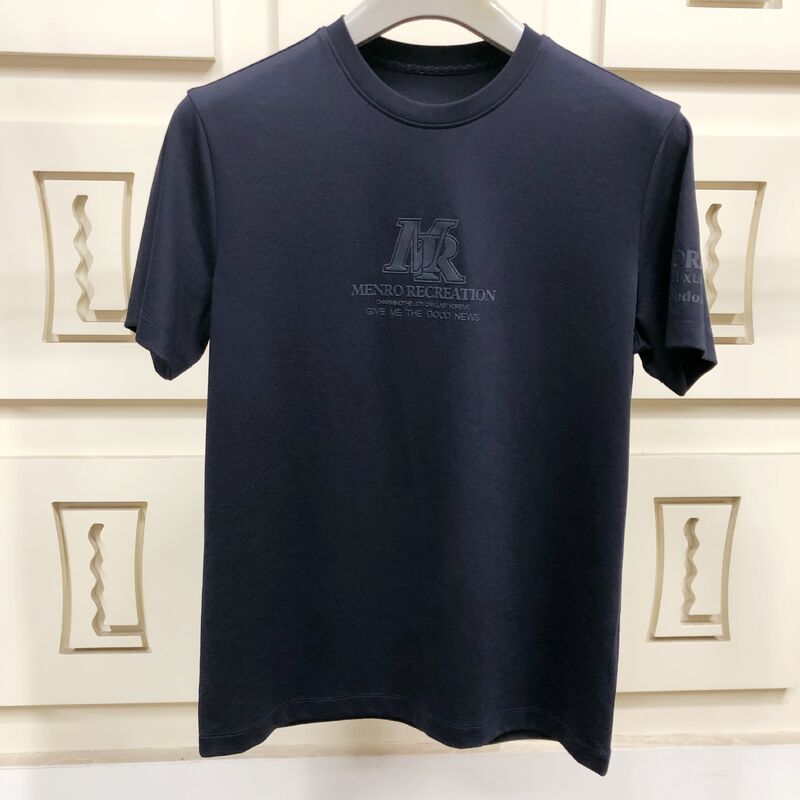 Premium T-shirts voor mannen van biologisch katoen - T-shirts met embossed logo, zacht ademend stof voor casual & business wear