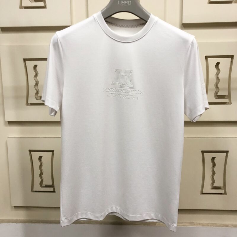 Premium T-shirts voor mannen van biologisch katoen - T-shirts met embossed logo, zacht ademend stof voor casual & business wear