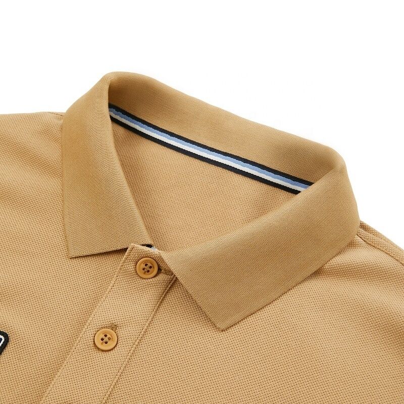 Hoge kwaliteit custom polo shirts herenkleding dubbelzijdig geborduurd en reliëf bedrukt logo