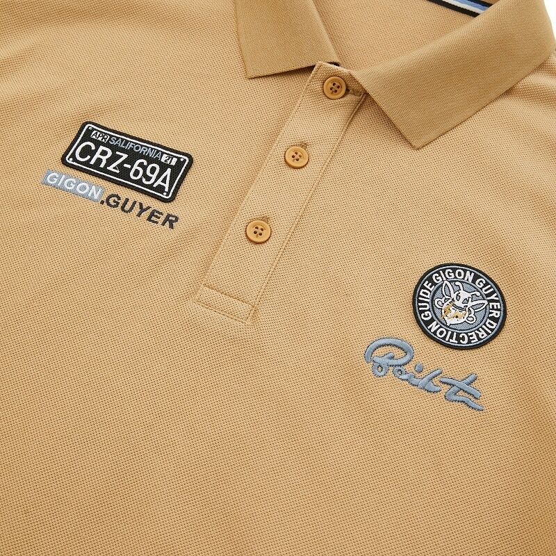 Hoge kwaliteit custom polo shirts herenkleding dubbelzijdig geborduurd en reliëf bedrukt logo