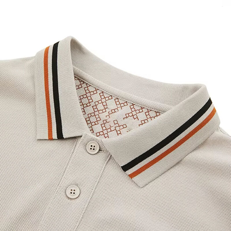 Polo T-shirts met korte mouwen, sneldrogend, gestreept, met custom logo, laatste design voor heren, bedrukt