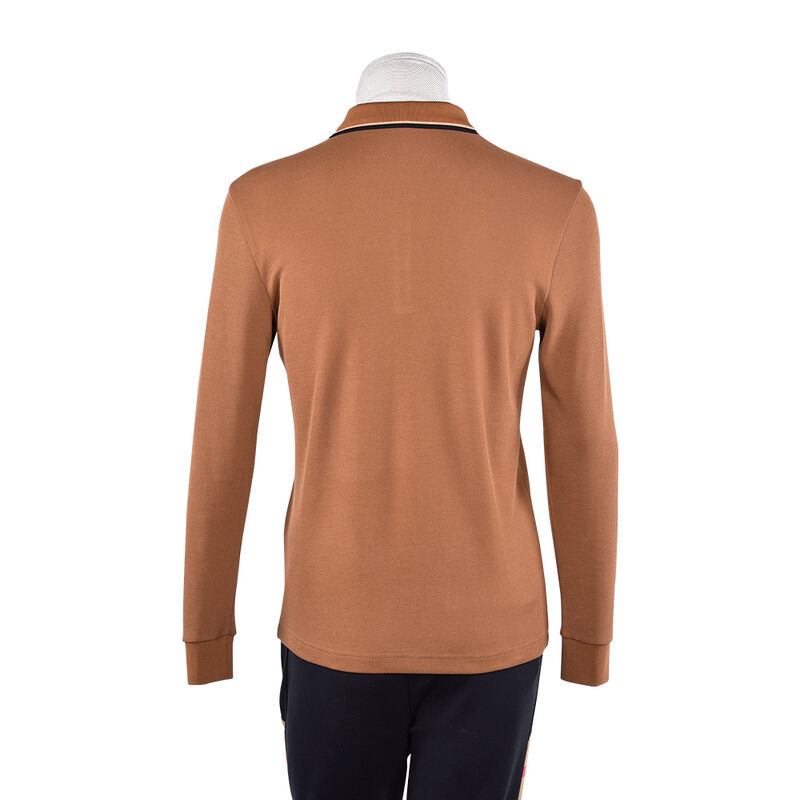 Custom Mensen Mode Classic Dynamic Design Casual Lapel Goedkoop Streetwear Gedrukt Plain Long Sleeve Polo T-Shirt