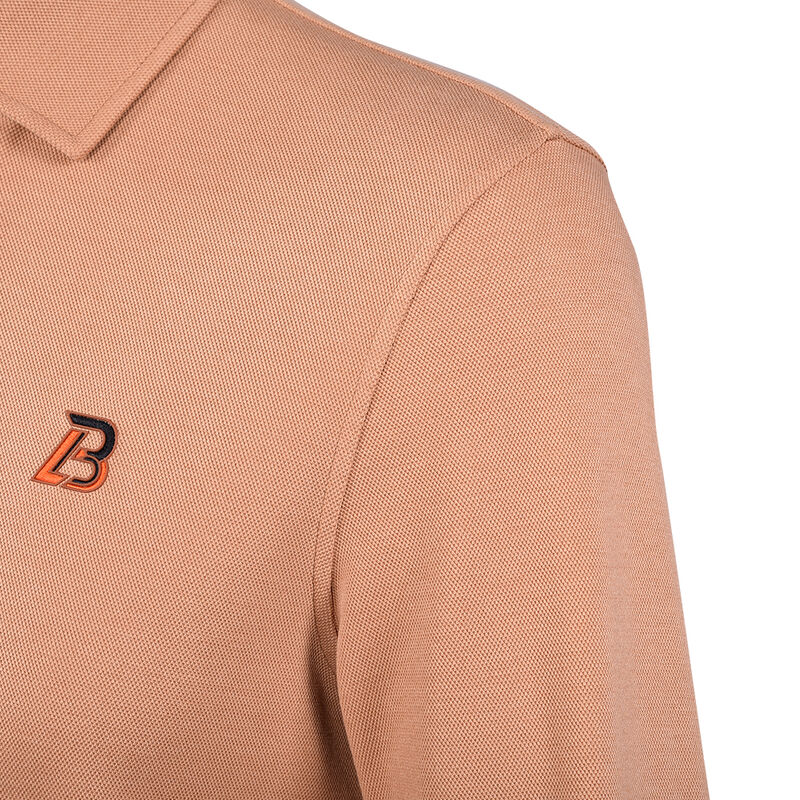 280 gram Casual Long Sleeve Zipper-up Customized met kleur Polo T-shirts voor mannen