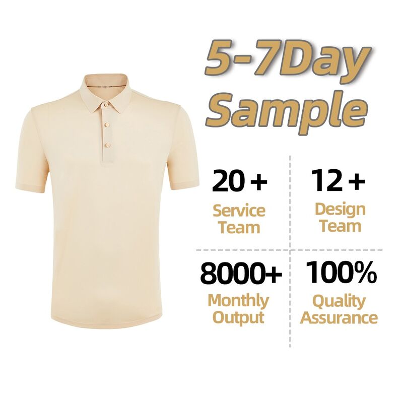 Naadloos private label Custom Logo Katoen/Spandex Plain Golf Polo Quick Dry T-Shirt voor mannen