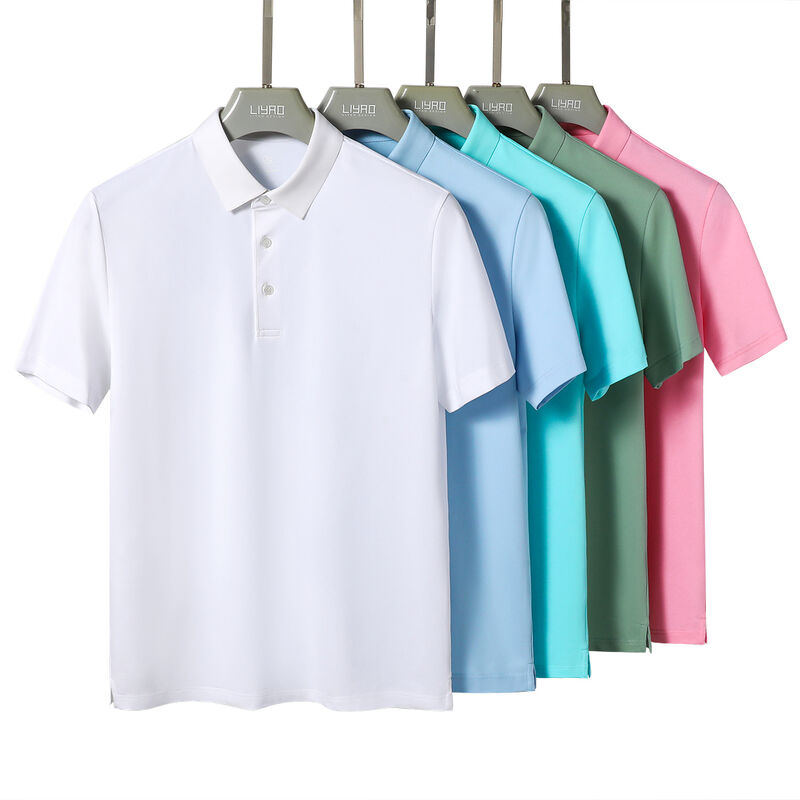 Gloednieuw product met aangepast logo, outdoor training, ademend, heren golf polo shirt