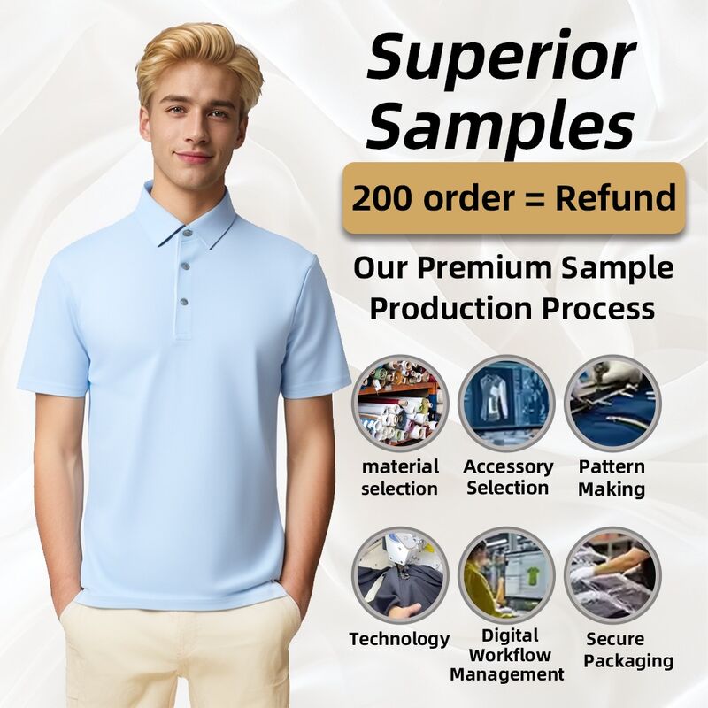 Gloednieuw product met aangepast logo, outdoor training, ademend, heren golf polo shirt