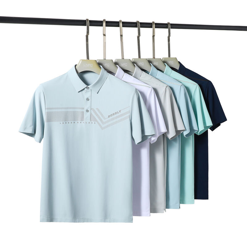 Fabriceer Goede Kwaliteit Op Maat Sneldrogend Ademend Stof Korte Mouw Polo T-shirt voor Mannen