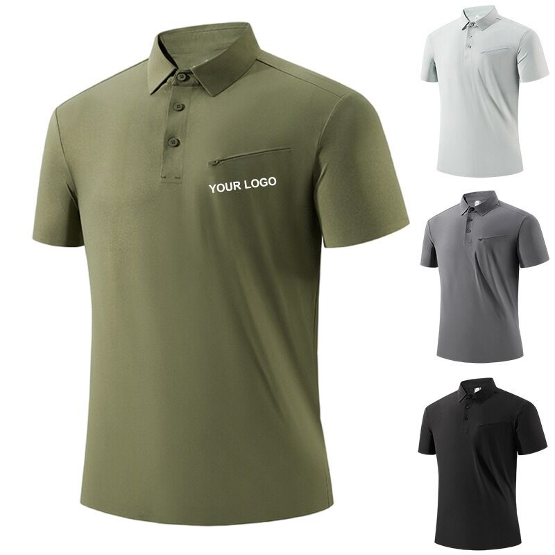 Casual Business Sports POLO Shirt Heren Dames Op Maat Geborduurd Geprint Polo Shirt Korte Lengte Knopen Gemaakt Kwaliteit