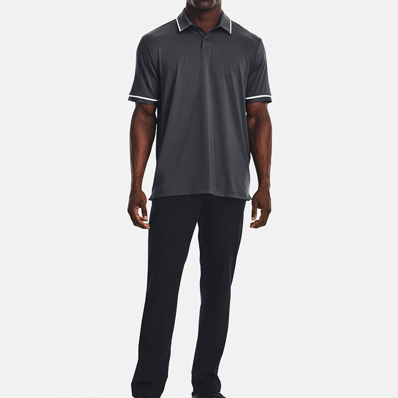 Hoge Kwaliteit Effen Dry Fit Korte Mouw Vochtafvoerende Golf Poloshirts voor Heren