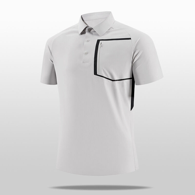 Zomer Nieuwe mannen korte mouwen gebreide polo shirt met kleur geblokkeerde kraag voor casual polo mannen