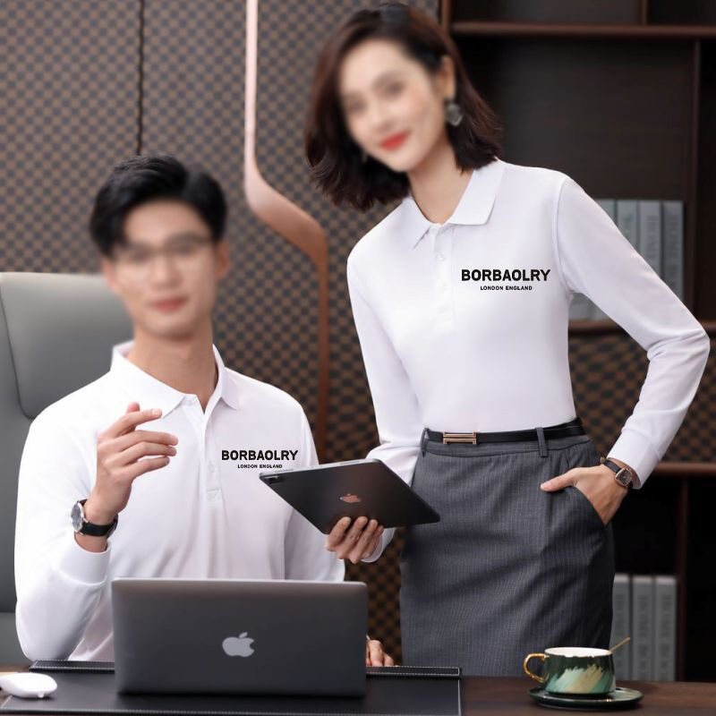 Custom polo shirts lange mouwen geprinte logo borduurwerk polo t shirt katoen blanco mannen polo shirts lange mouwen