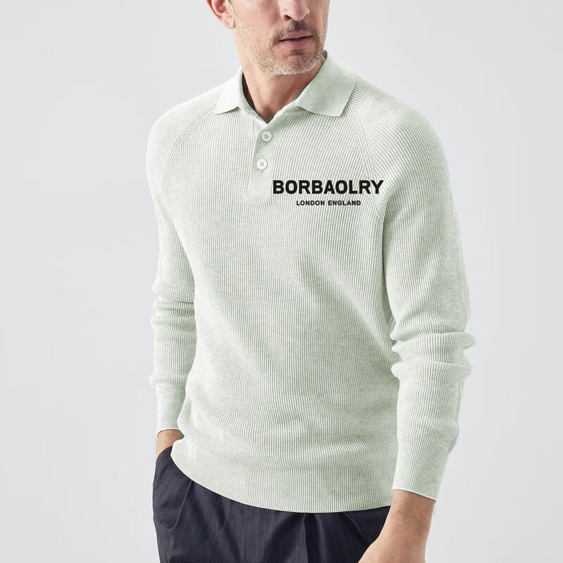 Groothandel Heren Europese Amerikaanse Suède Trui Mode Slim Trui Gebreide Trui met Lange Mouwen