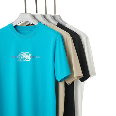 Gebreide 100 katoenen mannen gym oversized T-shirt Custom logo stijl voor de zomer en sport